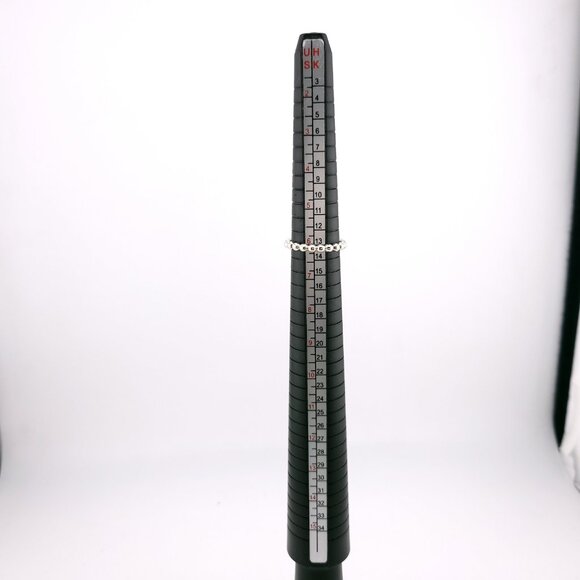 Tiffany & Co. Sterling Silver Ziegfeld Bead Beaded Hardwear Band Ring Size 6 - Picture 4 of 7